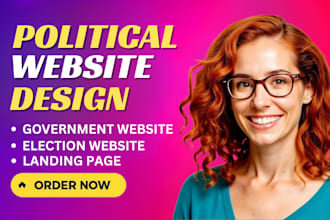 design political website, election website, campaign website