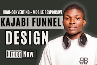 build kajabi online course website, kajabi webinar sales funnel landing page