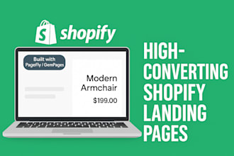 design shopify landing page product landing page by pagefly gempages zipify