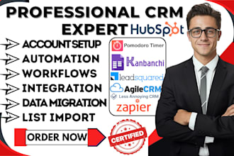 hubspot pomodoro timer kanbanchi leadsquared lacrm agile crm zapier integration