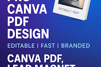 design a professional PDF, ebook or lead magnet using canva
