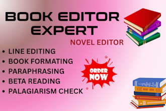 do developmental edit, proofread, format paraphrase essay article book or novel