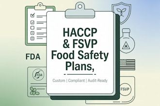 make full fsvp plan food safety plan haccp procedure and haccp  plan