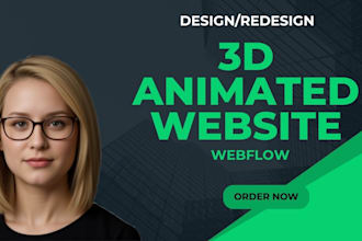 design 3d animated webflow website lottie animation spline 3d webflow website