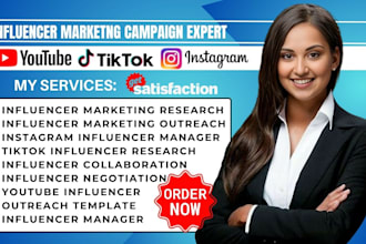 influencer manager research for influencer marketing campaign template outreach