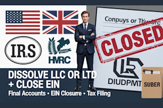 dissolve your llc or ltd, close ein and file final accounts, do boi report
