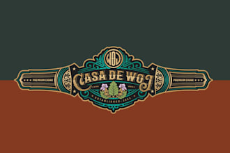 do cigar label, cigar band, cigar box or cigar logo design