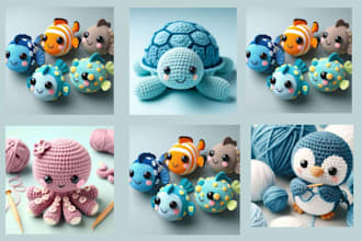write a crochet pattern for amigurumi toys from any picture