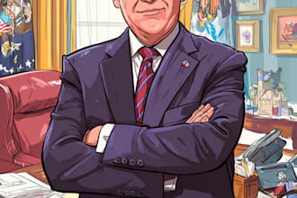create political cartoons illustrations