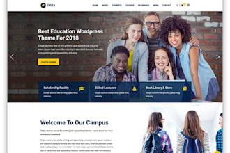 build online educational website elearning website lms website kajabi wordpress