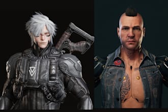 do realistic 3d character model metahuman character ue5 ue4 game character daz3d