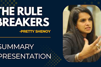 sell book summary presentation pdf fr d book the rule breakers by pretty shenoy