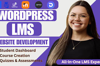 l build custom lms wordpress websites with learndash or tutor lms,