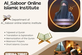 teach quran with tajweed and basic islamic studies online