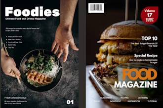 design professional magazine cover
