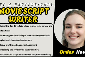 create engaging script screenplay TV series stage play sports articles TV pilot