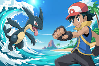 design a unique pokemon trainer sprite for your game