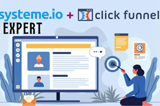 design systeme io salesfunnel systeme io landing page, systeme affiliate website