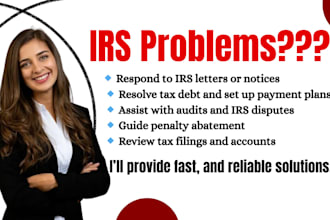 resolve irs issues, fix irs tax problems, audits, tax debt, or penalties
