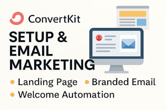 setup convertkit kit landing page design do email marketing