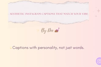 write soft, aesthetic instagram captions for your posts
