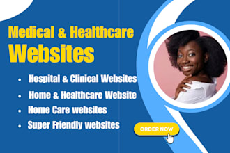 design or redesgn medical healthcare website, clinic, dental on wix studio