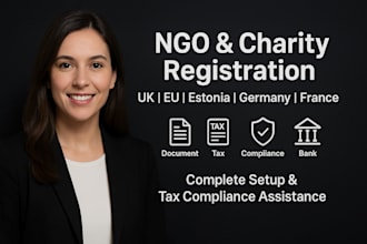 register your ngo or charity in the UK eu including estonia germany france tax
