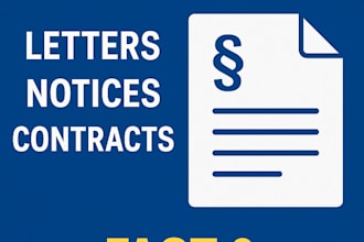 write legal docs, notices, contracts fast and professionally