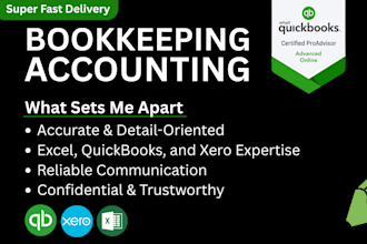do accurate bookkeeping, payroll, and excel based financial reports, analysis