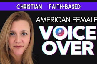 record a christian female voiceover