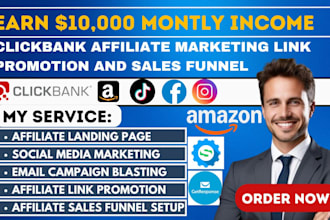 clickbank amazon affiliate marketing referral link promotion sales funnel