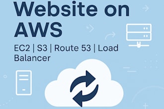 deploy your website or app on AWS ec2, s3, route 53