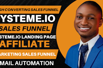 systeme io sales funnel, systeme io landing page, affiliate marketing funnel