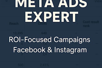 run and manage high converting meta facebook and instagram ads