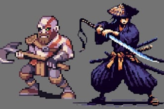 do pixel art game art character design and character animation