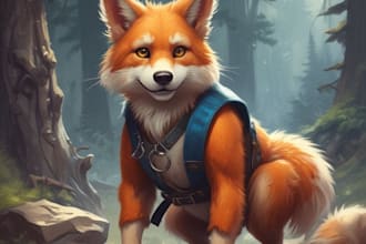 draw furry reference sheet custom fursona character