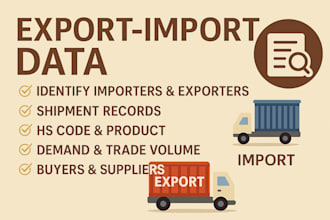 provide product export import shipment data find hs code, tax, tariff of product