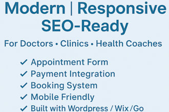 design medical website health homecare website clinic website dental website SEO