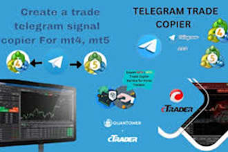 create telegram signal copier, trade copier to mt4 mt5, ctrader, ninjatrader