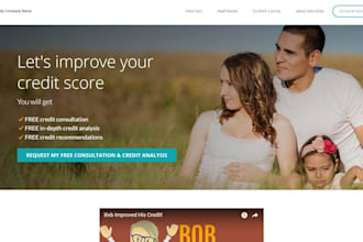 redesign credit repair website