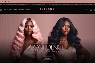 wordpress hair extension website beauty salon hair care spa wig store website