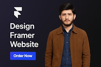 create responsive framer website and landing page design