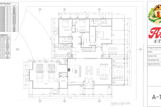 create permit architectural drawings for house permits using autocad and revit