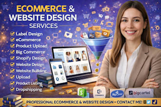 design redesign bigcommerce  shopify  bigcartel  website shopify product upload