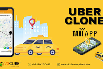 develop taxi booking app uber clone app ride sharing app uber app taxi app