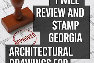 review and stamp georgia architectural drawings for permit approval