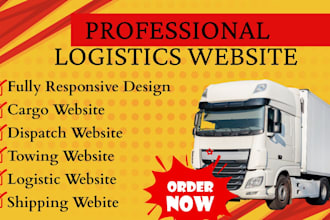 build logistics dispatch freight brokerage transport cargo tow trucking website