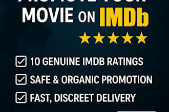 professional promote your movie with ratings on imdb