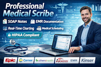 be your medical scribe and virtual medical assistant