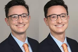 bulk photo editing, portrait, photo retouching and headshot retouch in photoshop